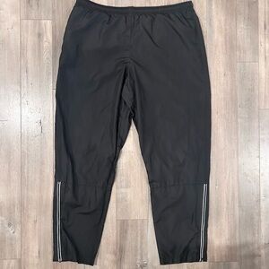 Nike Men's Black Joggers with White Stripes